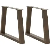 vidaXL Couchtischbeine V-Form 2 Stück Schwarz 70x(42-43,3) cm Stahl
