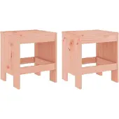vidaXL Gartenhocker 2 Stk. 40x36x45 cm Massivholz Douglasie