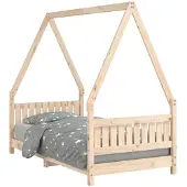 vidaXL Kinderbett 80x160 cm Massivholz Kiefer