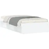 vidaXL Bettgestell Weiß 90x200 cm