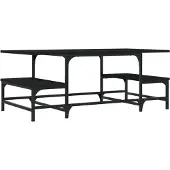 vidaXL Couchtisch Schwarz 100x50,5x40 cm Holzwerkstoff