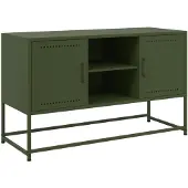 vidaXL Highboard Weiß 36x39x107 cm Stahl