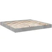 vidaXL Bettgestell Betongrau 180x200 cm Holzwerkstoff