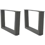 vidaXL Couchtischbeine V-Form 2 Stück Anthrazit 50x(30-31,3) cm Stahl