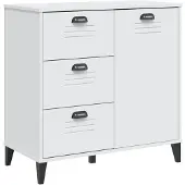 vidaXL Sideboard VIKEN Weiß 80x40x80 cm Holzwerkstoff