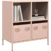 vidaXL Sideboard Rosa 68x39x73,5 cm Kaltgewalzter Stahl