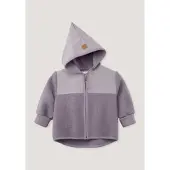Hessnatur Wollwalk Jacke in heidekraut | Gr.: 98/104