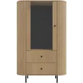 Masseno VITRINE BOLLA 155 / 97,4 cm in Eichefarben