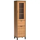 Masseno VITRINE CARINI 187,4 / 50 cm in Eichefarben