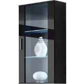 Mirjan 24 HÄNGEVITRINE Soho S02 mit blauer LED Beleuchtung