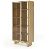 Masseno VITRINE TRAVE 194,8 / 93,5 cm in Eichefarben