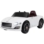 HOMCOM KINDER ELEKTROAUTO, Weiß, Metall+ Kunststoff