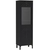 Masseno VITRINE ALICANTE 197 / 60 cm in Schwarz