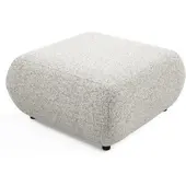Masseno POLSTERHOCKER DELTA Modern Sitzhocker, Fußhocker Grau