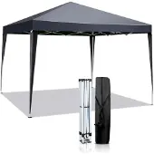 Sonstiges Faltpavillon 3x3m Grau Wasserdicht UV-Schutz 50+ 420D Oxford Stabil Höhenverstellbar