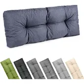 Garronda 120x45 cm Rückenkissen 12 cm wasserabweisend UV- & Wasserfest Palettensofa GD-0252 Marineblau