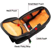 RockBros C7-1 Wasserdichte Fahrradtasche Mit Sattelbefestigung 1,5L - Schwarz