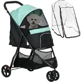 PawHut Hundewagen Polyester Stahl 80,5L x 51,5B x 100H cm