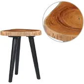 vidaXL Couchtisch 40 x 45 cm Teak Massiv