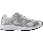 New Balance P4086BI Kinder Halbschuhe mit Schnürverschluss in Weiß und Grau