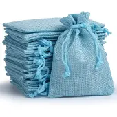 Sonstiges Jutesäckchen Aquamarin 24 Stück 10 x 14 cm