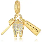 Sonstiges Kirschblüten Bead Charms für Damen, silberfarben