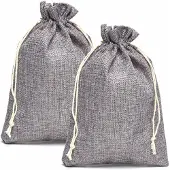 Sonstiges Jutesäckchen Geschenksäckchen Stoffbeutel 17 x 23 cm Grau 15 Stück