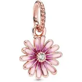 Sonstiges Bead Charm Kirschblüten Gänseblümchen rosévergoldet kompatibel mit Pandora