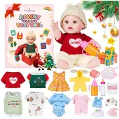 Sonstiges Babypuppe Adventskalender 2026 mit Zubehör 30cm für Kinder Mädchen