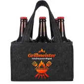 Sonstiges Filztasche für 6 Flaschen, dunkelgrau, 24x15x15cm