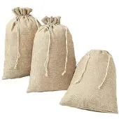 Sonstiges Jutesäckchen 5 Stück 30x40cm Beige Geschenksäckchen Adventskalender