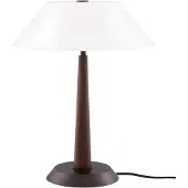 Globen Lighting Tischlampe Ligna, bronze / altmessing, für Wohn- / Esszimmer, Metall, Design, Tischlampe