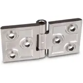 Ganter Schwerlastscharniere, Edelstahl A4, horizontal verlängert (237.3-A4-76-50-B-GS)