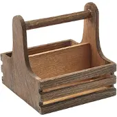 Genware Kleiner Rustikaler Tischorganizer Aus Holz