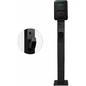 LDY Wallbox Standfuß für Hager Wallbox – Schwarz – Montagesäule für 1 oder 2 Ladestationen – 149 cm – 8 kg