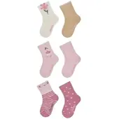 Sterntaler Socken 6er-Pack Blume in ecru | Gr.: 30