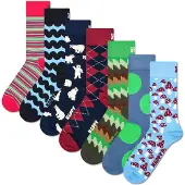 Happy socks 7er Pack Unisex Socken - Geschenkbox, gemischte Farben