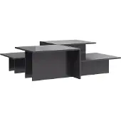 vidaXL Couchtische 2 Stk. Hochglanz-Grau Holzwerkstoff