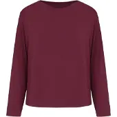 Hunkemoller Schlafshirt Langarm Jersey Lila