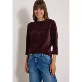 Cecil 3/4-Arm-Shirt in Cord-Optik