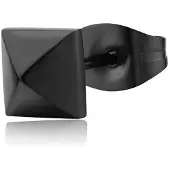 S`Agapõ S'Agapo Black Steel Single Earring Snap Snp26