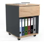 VCM Rollcontainer | Beistellcontainer mit Schubladen | Maße ca. H. 55 x B. 39 x T. 45 cm | Bürocontainer - Dalosa 1 Schublade