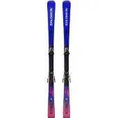 Salomon - Ski Set inkl. Bdg. - Skis de piste - Equipe 8 + M11 GW 2027 für Herren aus Holz - Größe 170 cm - Grün