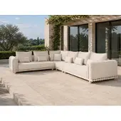 Suns Lucia Lounge-Set 4-tlg. Aluminium/Sunproof Stoff Camel Sand