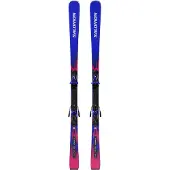 Salomon - Ski Set inkl. Bdg. - Skis de piste - Equipe GS 10 + MI12 GW 2027 für Herren aus Holz - Größe 180 cm - Blau