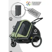 Hamax Pluto M Hundeanhänger (gratis Pet Genie Hundekot-Entsorgungssystem)