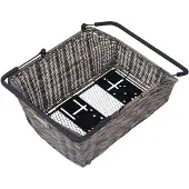 Basil Hinterradkorb "Cento Rattan Look Multisystem NX", nature brown