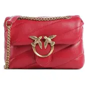 Pinko Love Puff Baby Nappa rot Love Birds Kette gold