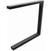 Hevva Waschtischhalterung LAHN - 40 cm Tiefe, Schwarz, 1 Stück