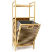 Osoltus Badregal Wäschekorb Natur Wäschesammler Wäschebox EDGE